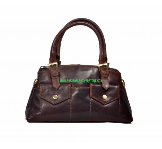 Women Buffalo Hide Leather Tote Handbags Vintage Shoulder Bag Capacity Shopping Cross body Bag